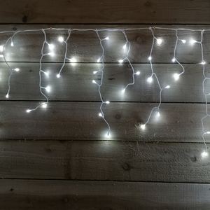 Premier 300 Cool White LED 7.5m Christmas Outdoor 8 Function Icicle Lights