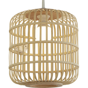 Bamboo Rattan Shade with Bird