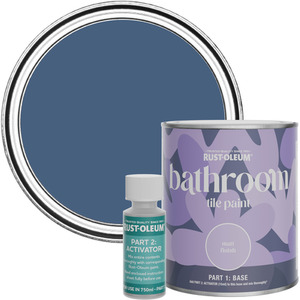 Rust-Oleum Bathroom Tile Paint in Matt Finish - Ink Blue 750ml