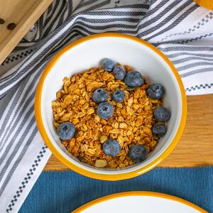 16cm White Enamel Bowls Pack of 12