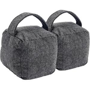 16 x 16cm Herringbone Door Stop Pack of 2