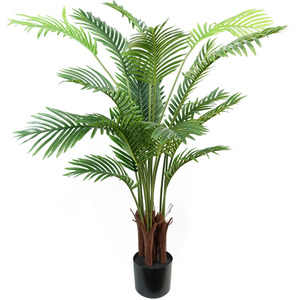 Artificial Areca Palm Tree Potted in Black Pot