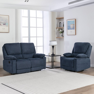 Sydney 1 and 2 Seater Fabric Latch Recliner Sofa Set