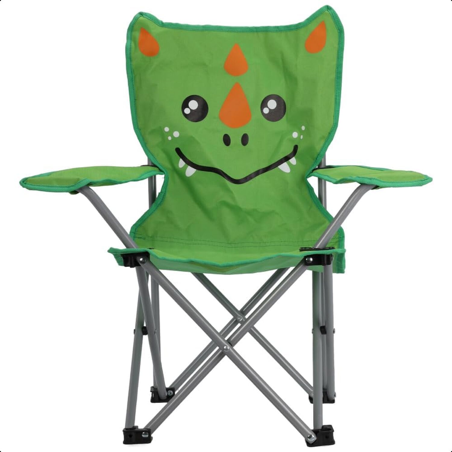 Kids Folding Deck Chair Dinosaur Animal Design Camping