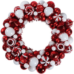 Candy Cane Lane Bauble Wreath