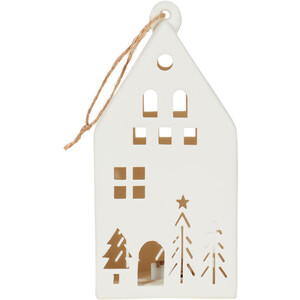 Ceramic LED Hanging House