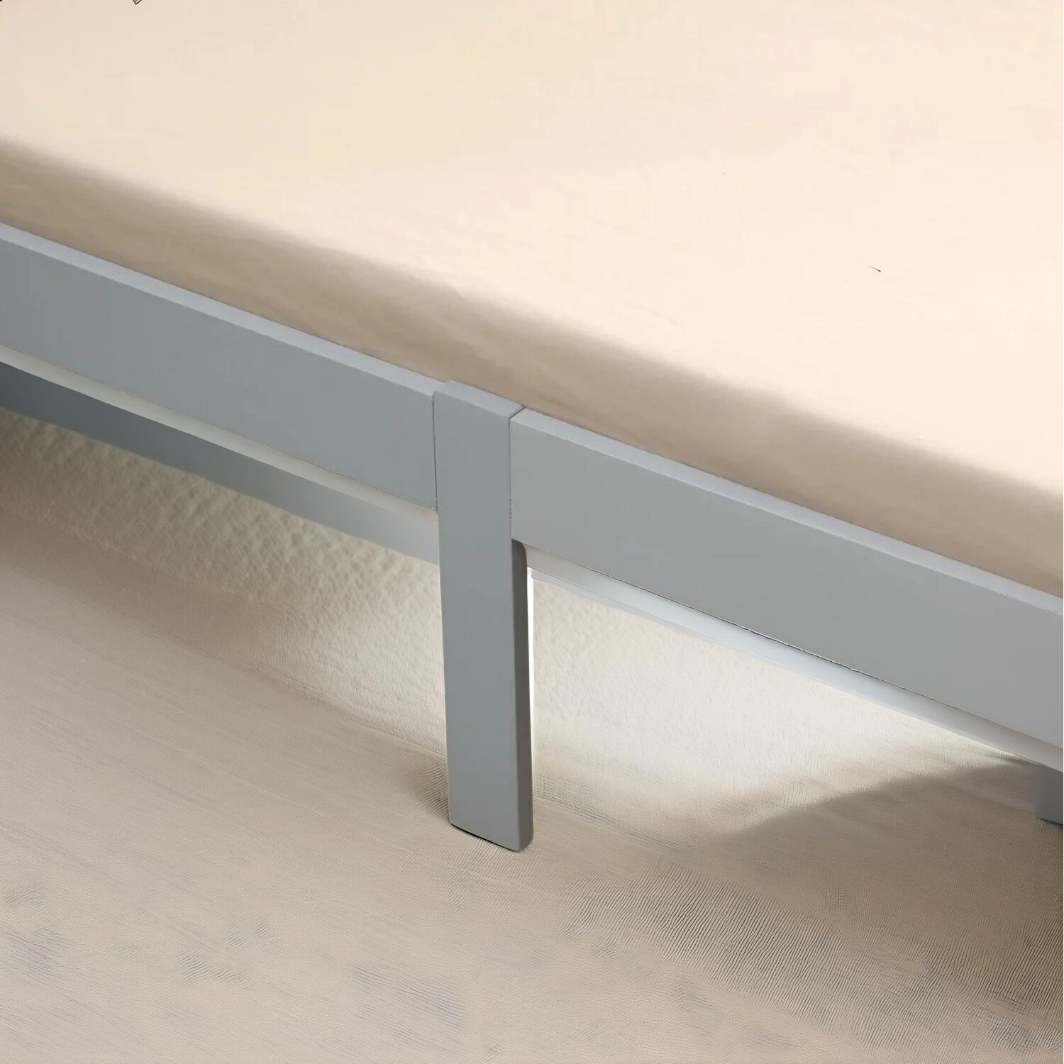 Single 3ft Bed Frame In Pine - Grey