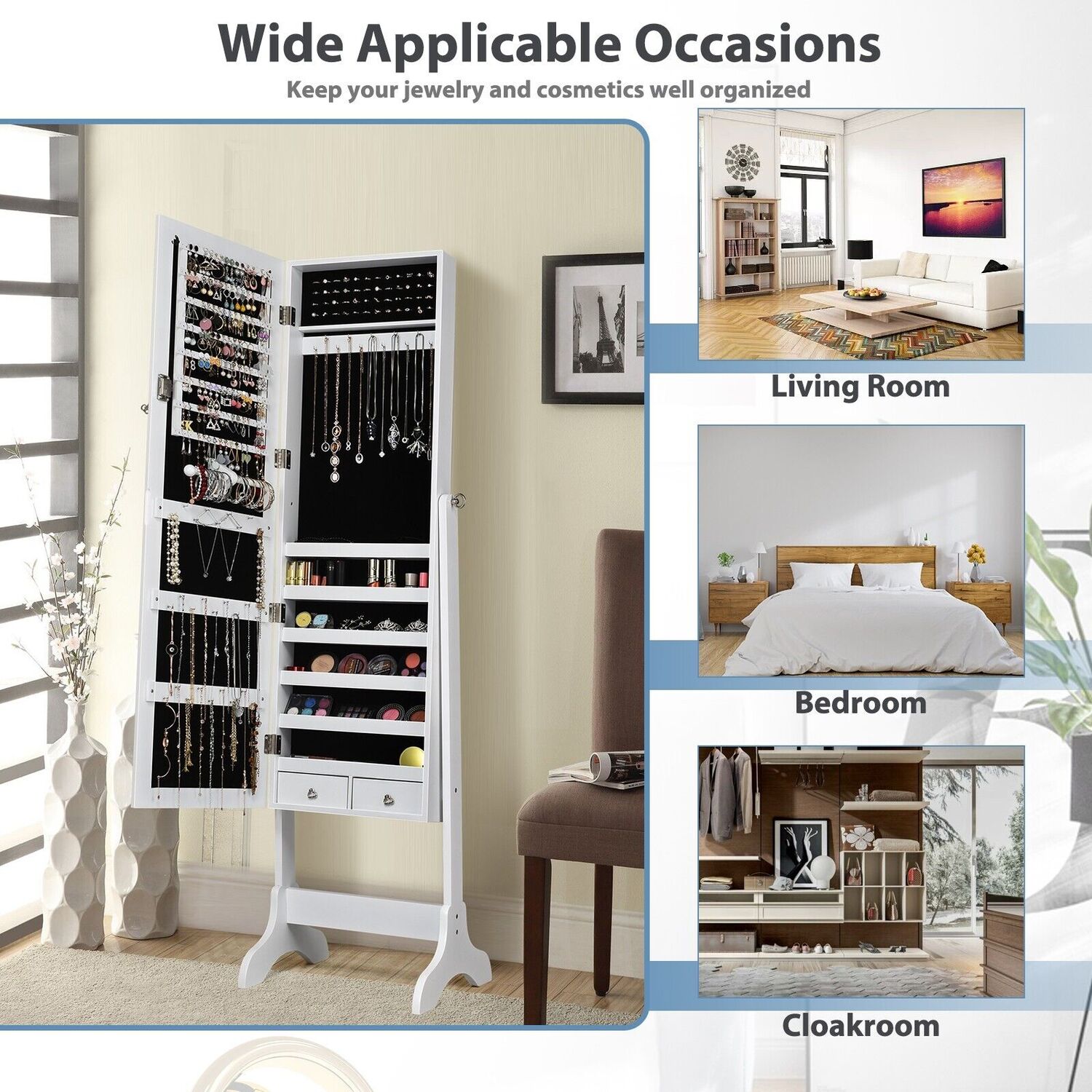 Lockable Jewellery Armoire