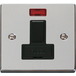 Polished Chrome 13A Fused Connection Unit Switched With Neon