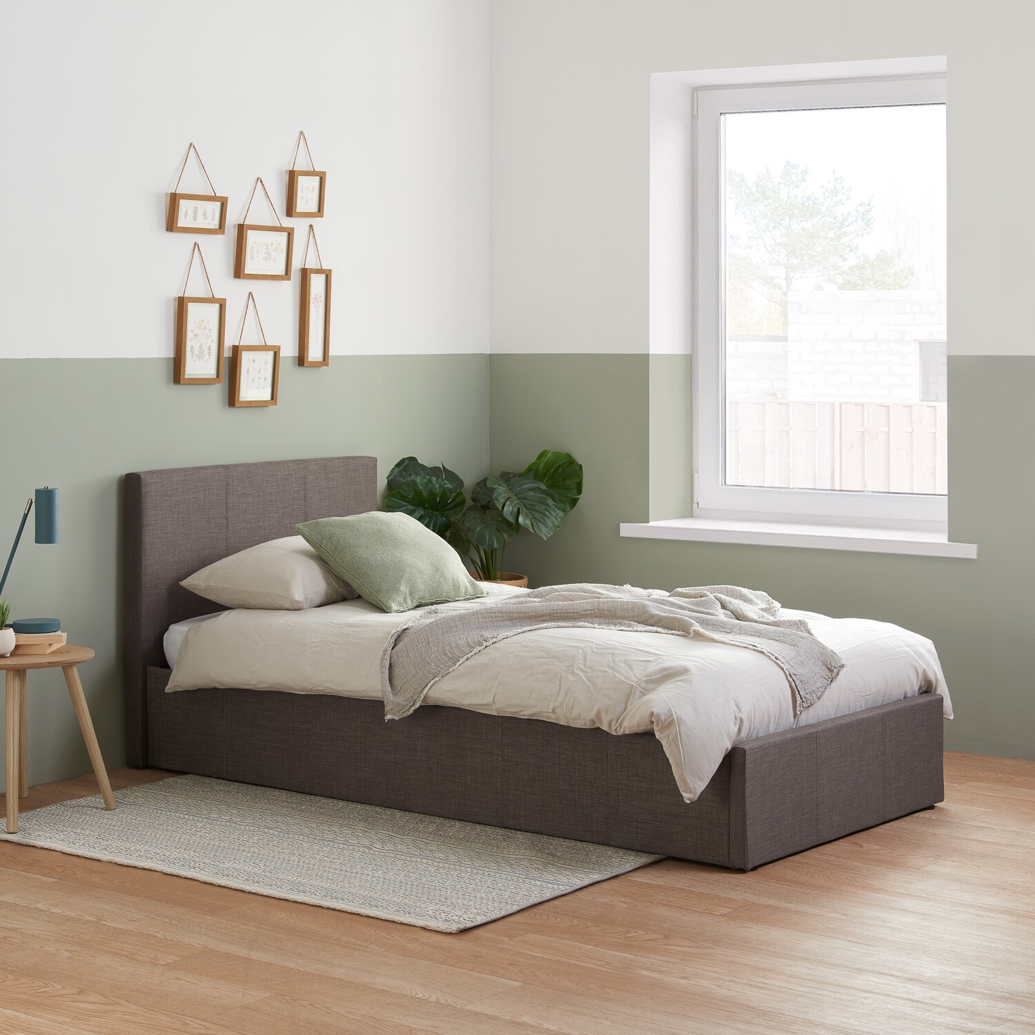 Birlea Berlin Ottoman Bed - Grey Single