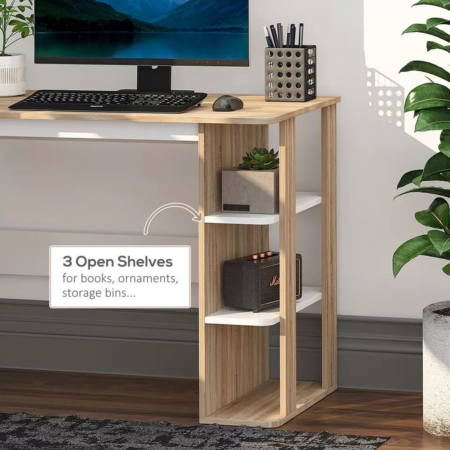 3 Tier Storage Work Desk
