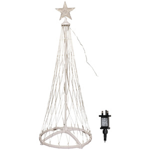 1.35m Light up Christmas Cone Tree with 160 and Timer Function