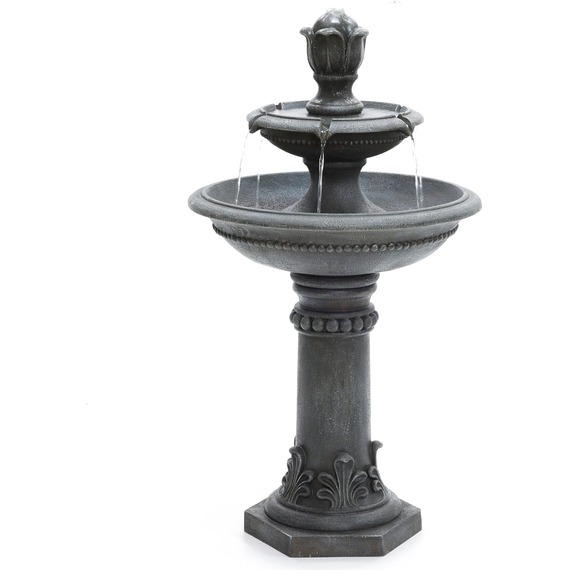 Two Tier Cascading Water Fountain Water Feature 