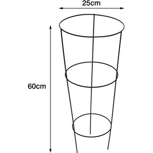 Large Sturdy Conical Garden Plant Supports for Taller Plants