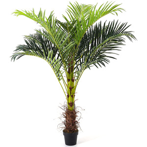 Livingandhome Artificial Palm Tree in Pot