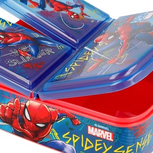 Spiderman Blue / Spiderman Blue Official Licenced Spiderman Blue 3-Compartment School Lunch Box shot 7715171