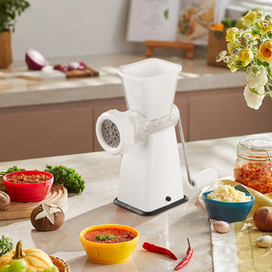 Countertop Manual Meat Grinder with Sausage Tube