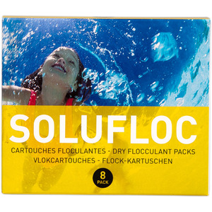 Solufloc cartridge pool flocculant 8 pack