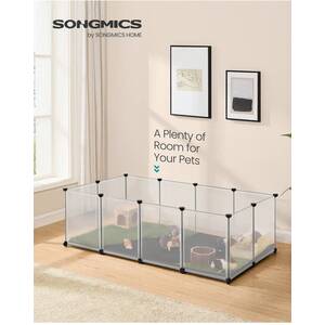 SONGMICS Pet Playpen with Double Bottom