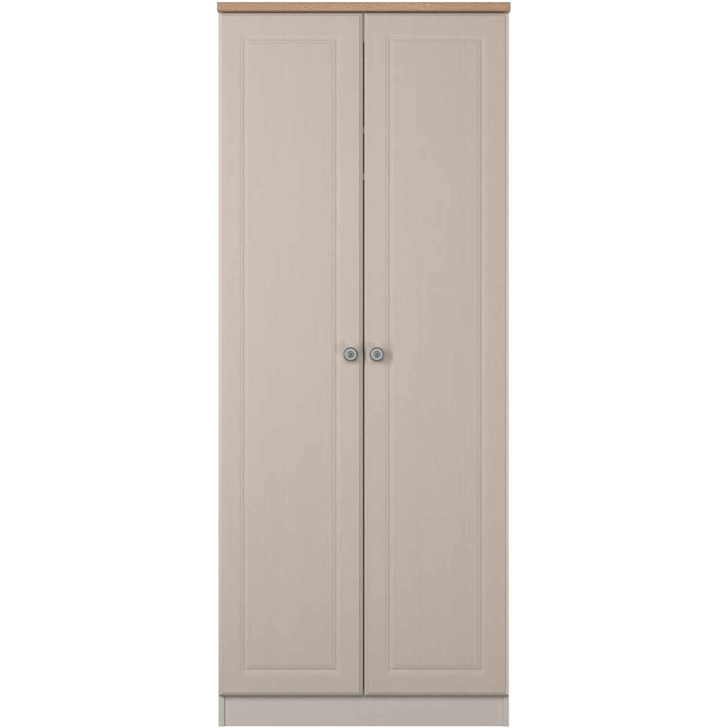 Norfolk Ready Assembled Plain Double Wardrobe - Kashmir Ash Bardolino Oak