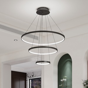 3-Ring Aluminium Round Hanging LED Pendant Light