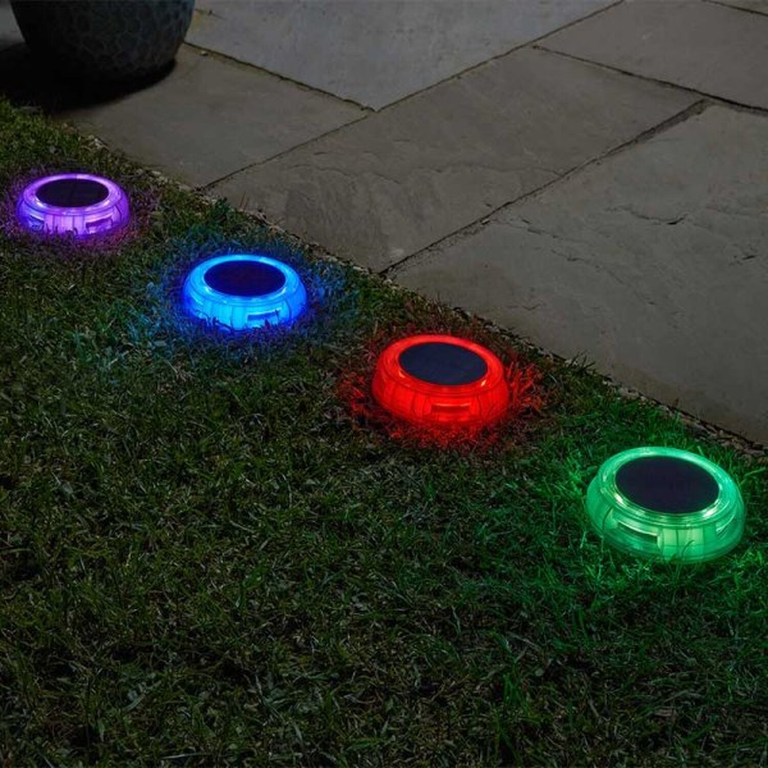 Image of Solar Garden Lights Set of 4&hellip;