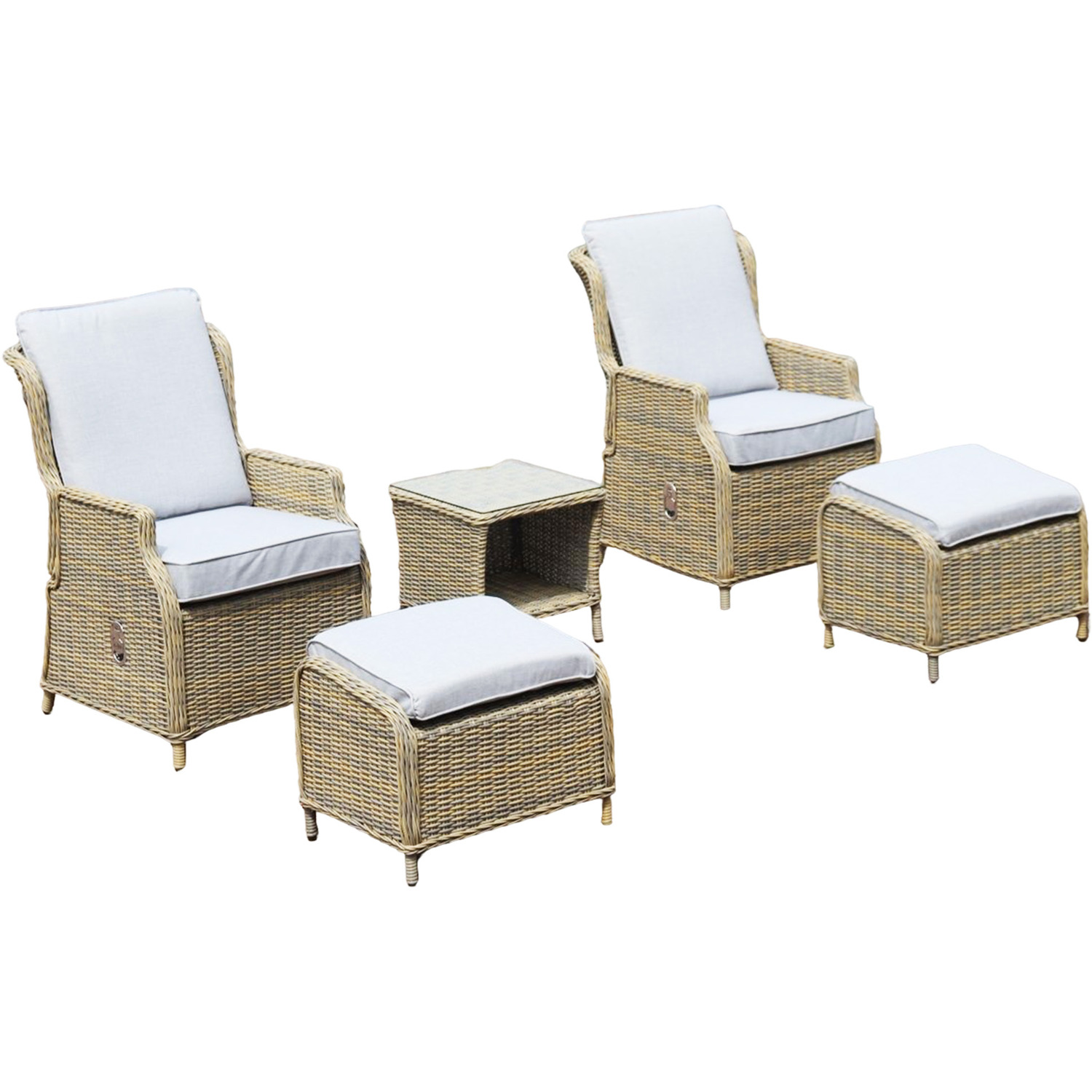Monte Carlo 5 Piece Beige  - White