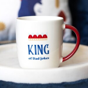 King Of Dad Jokes Crown Mug For Pun-Loving Fathers