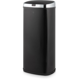 50L Square Sensor Bin Black