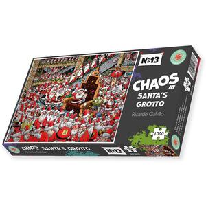 Chaos at Santa's Grotto 1000  Christmas jigsaw puzzle- Chaos no.14