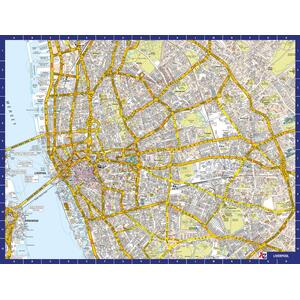 Great Britain A Z Map of Liverpool 1000 Piece Jigsaw Puzzle Exclusive