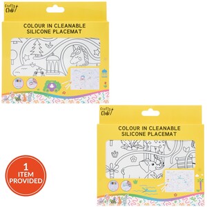 Colour In Cleanable Silicone Placemat
