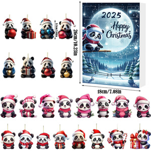 Cute Panda Hanging Decoration Christmaa Advent Calender