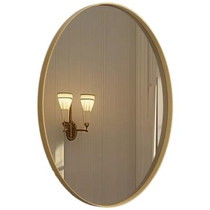 Retro Wall Large 3D Oval Vanity Mirror For Bedroom, Bathroom, Living Room