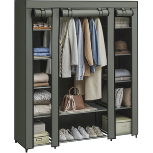 Green Portable Fabric Wardrobe with Compartments shot 11618114