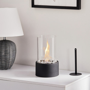 Lifeideas Cylindrical Tabletop Ethanol Fireplace