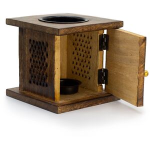 Eco-Friendly Mango Wood Buddha Box Burner