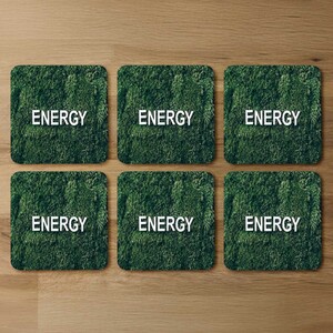 Wellness Energy Designer Coaster Set