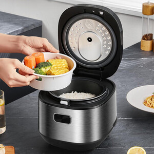 Multifunctional Rice Cooker with Non-Stick Inner Pot