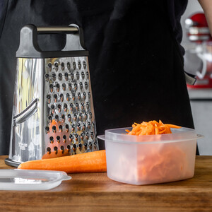 MasterClass Stainless Steel Four Sided Box Grater With Collecting Box