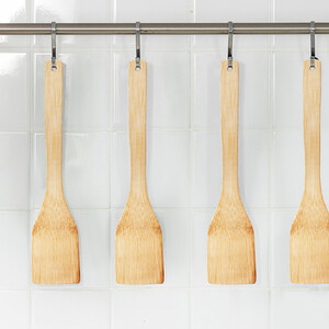 Set of 4 Bamboo Wooden Spatulas