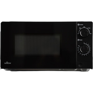 700W 20L Black Microwave