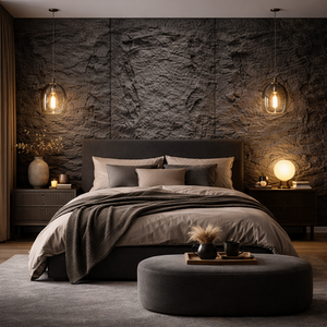 Britwall PU Wall Panel Lightweight Black Slate Rock Style 1200mm by 600mm by 20m