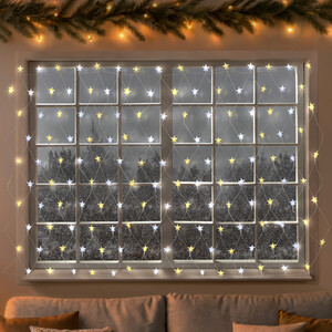 150 LED Star Curtain Net