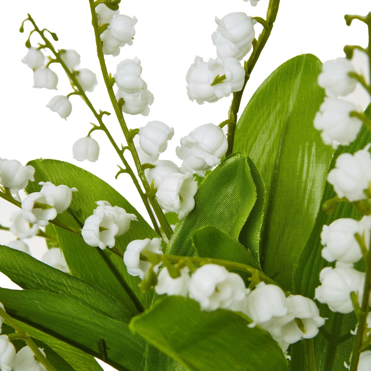 Wyld Haus Set of 3 Artificial Lily of the Valley Bunches, White, 320mm - White
