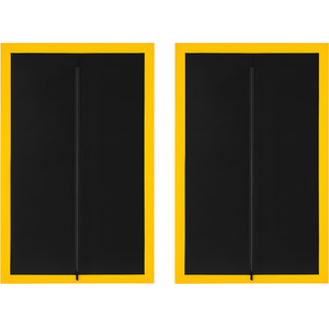 2x Dust Door with Zip 110 x 220 cm - Dust-Barrier Doorway Curtain – Double-Sided