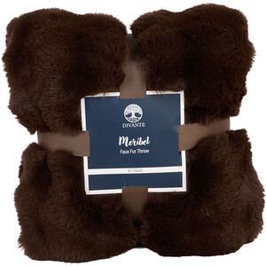 Meribel Faux Fur Plush Throw