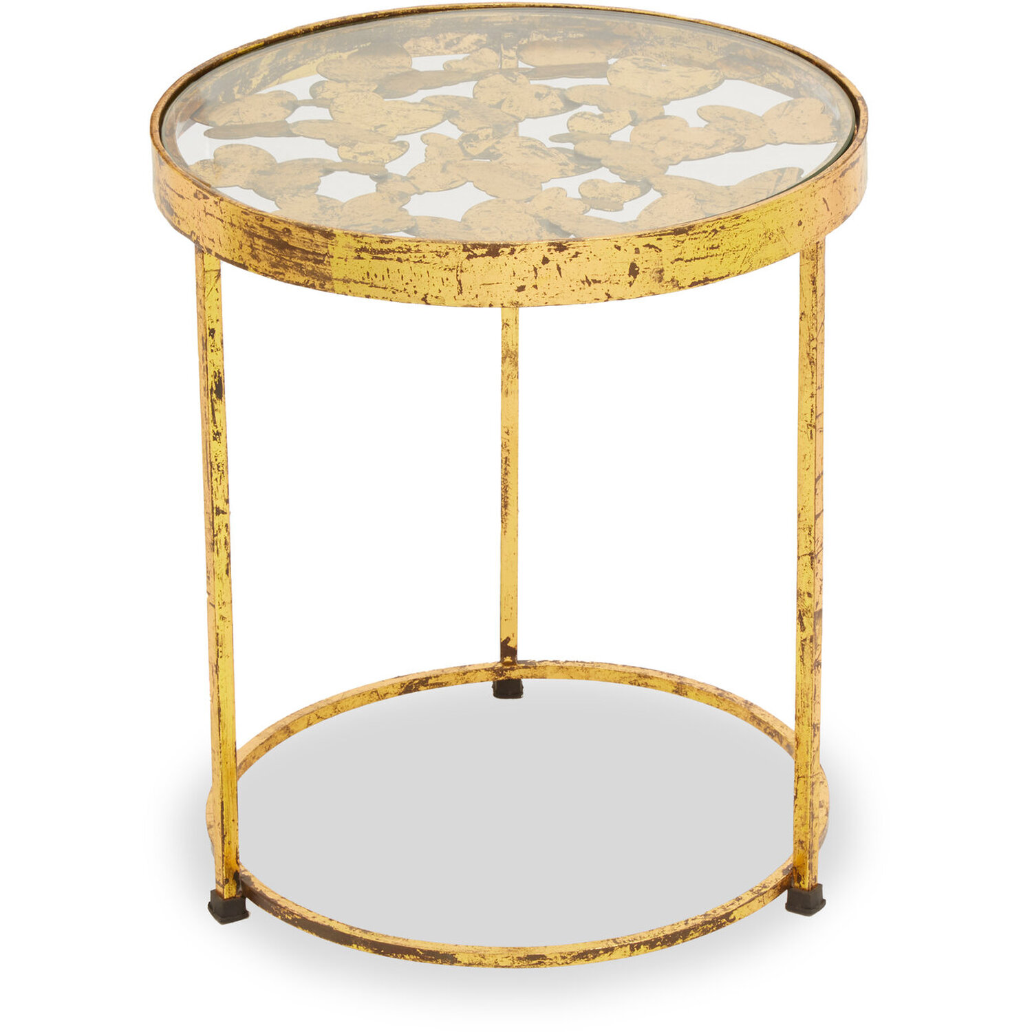 Rabia Butterfly Side Table - Gold