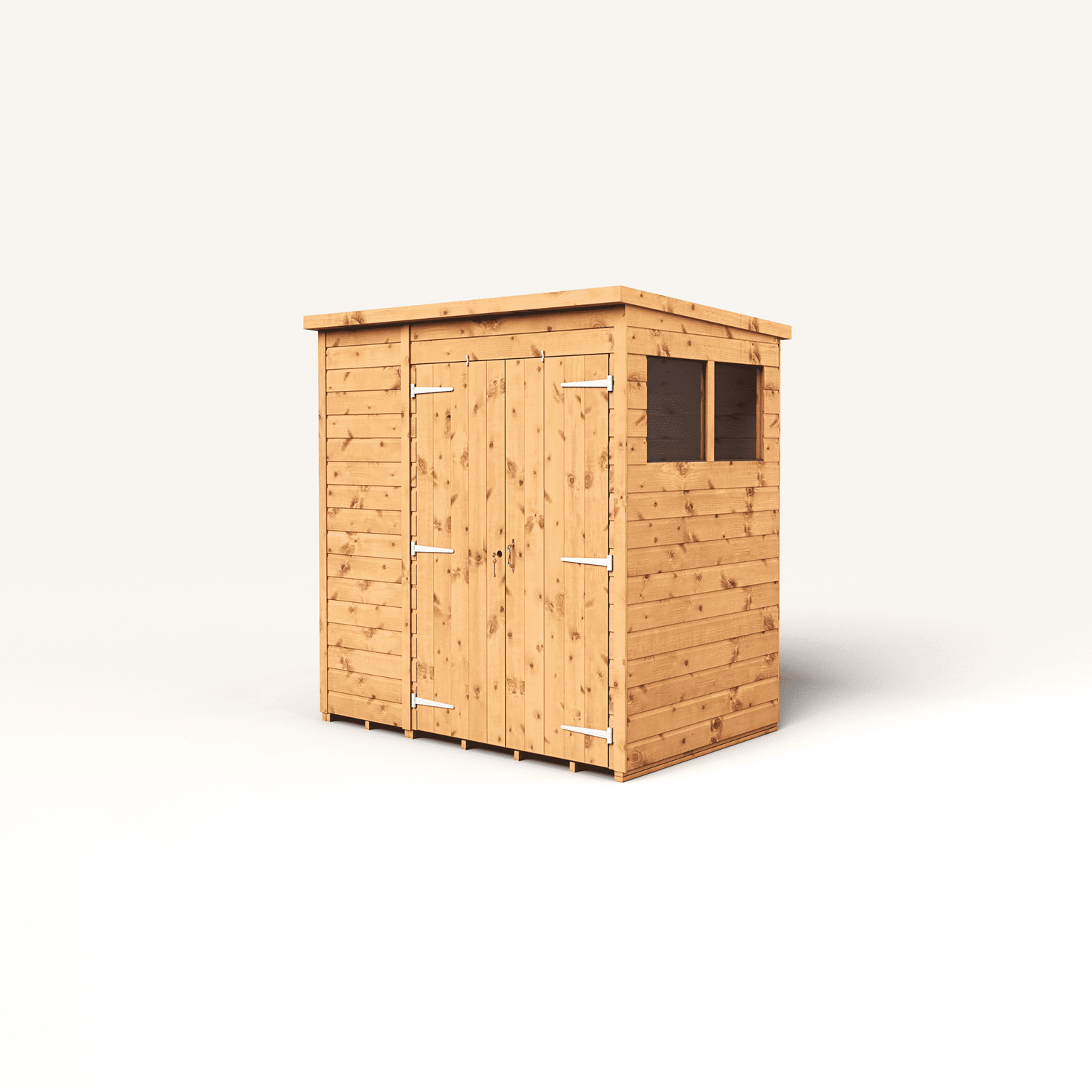 Empire Sheds 6 x 4ft Tongue and Groove Pent Garden Shed - Double Door - Image 4