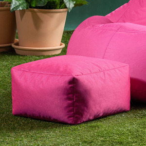 Pink Indoor and Outdoor Bean Bag Footstool shot 13943094